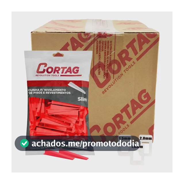 1000 Espaçadores / Nivelador Slim + 200 Cunhas Slim Cortag