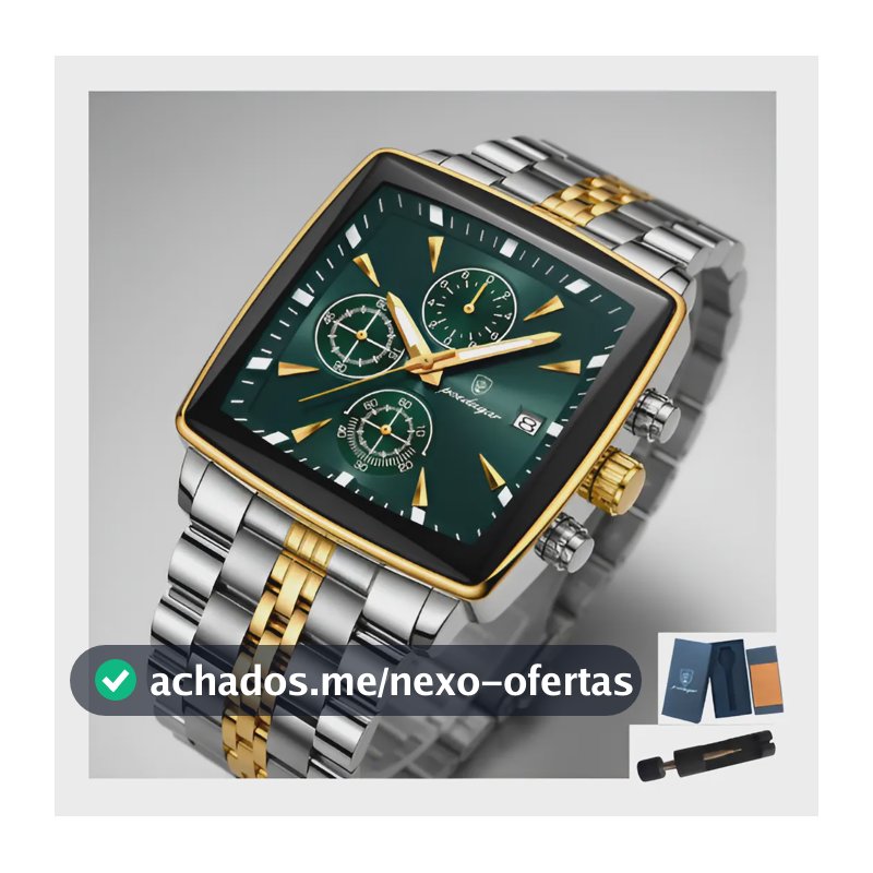 Relógio Masculino Poedagar Cronógrafo Funcional Com Nf