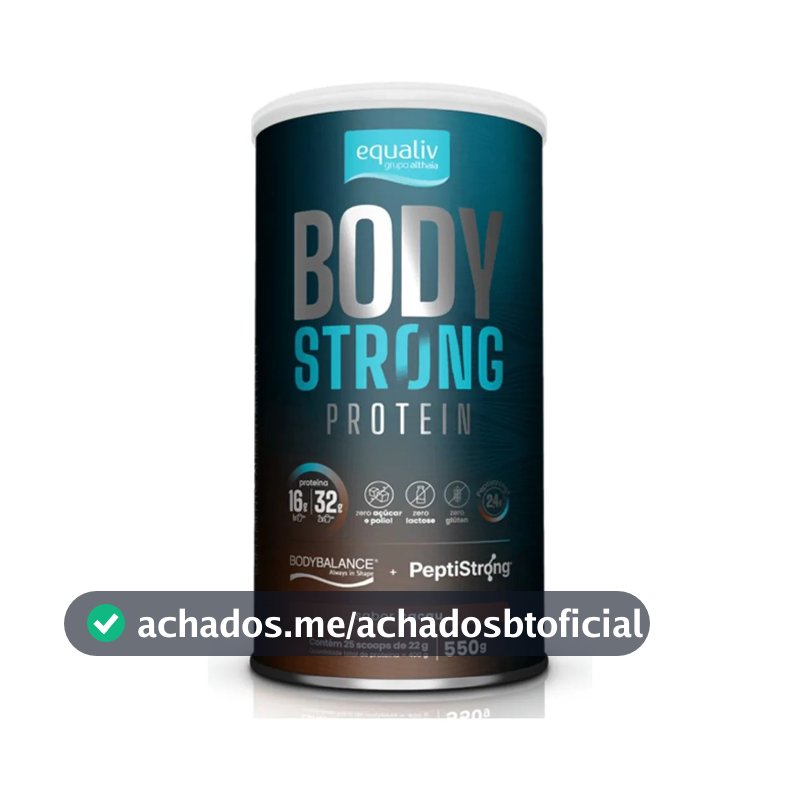 Proteína Body Protein Equaliv para Massa Muscular 550g Sabor Chocolate
