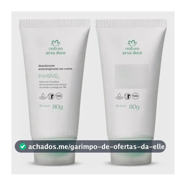 Kit Desodorante Em Creme Natura Erva Doce (2 Unidades) Erva Doce
