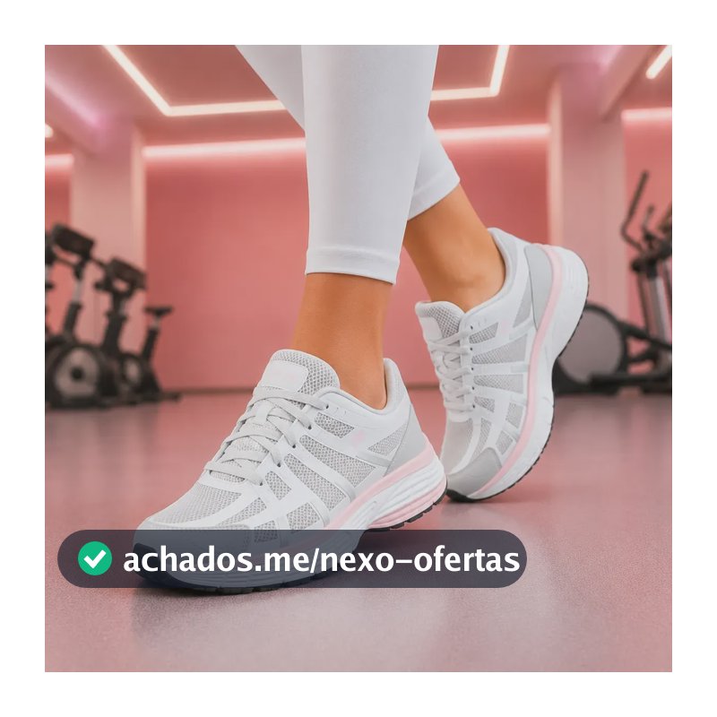 Tênis Unissex Treino Academia Sola Eva Mesh Respirável Cinza/rosa 38 Br