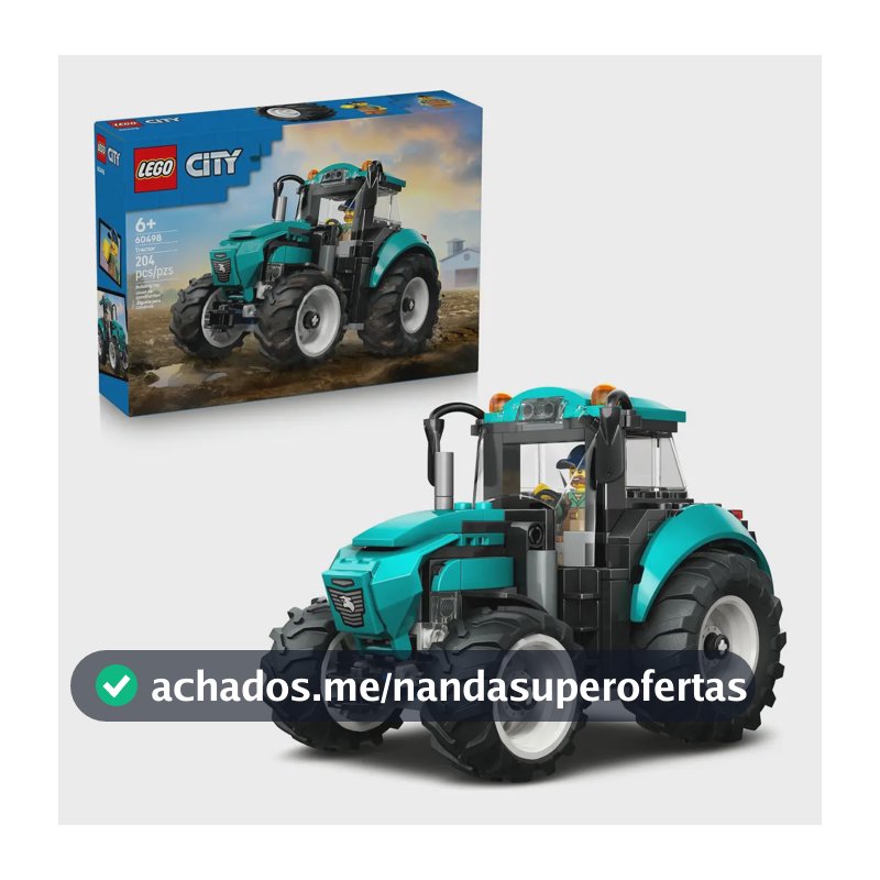 Lego City Trator Agrícola; Conjunto De Construção 60498