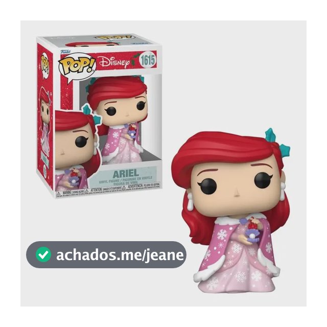Boneco Funko Pop! Disney Princesas De Natal - Ariel