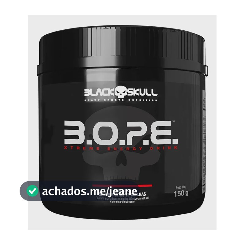 Pre Workout B.o.p.e. 150g Black Skull Sabor Frutas Vermelhas
