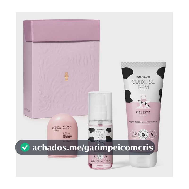 Presente Feminino Kit Cuide-se Bem Deleite O Boticário