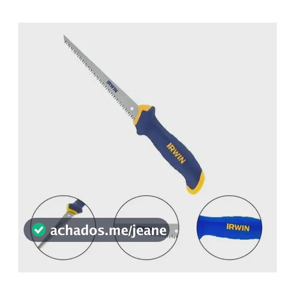 Serrote De Ponta Drywall/gesso 165mm Cabo Protouch - Irwin Azul-marinho