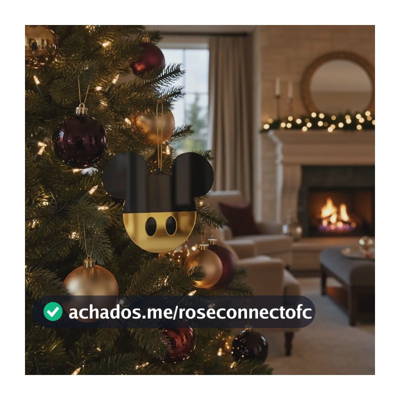 Kit 10 Bolas Para Arvore De Natal Decoracao Mickey E Minnie