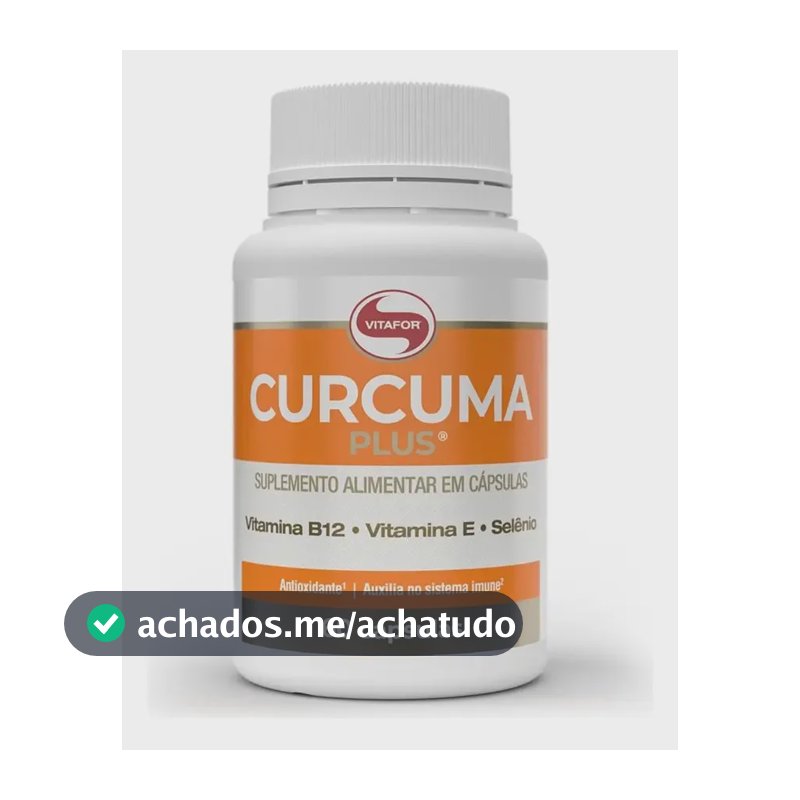 Cúrcuma Vitafor em cápsula Sem sabor x 45g de 60 un