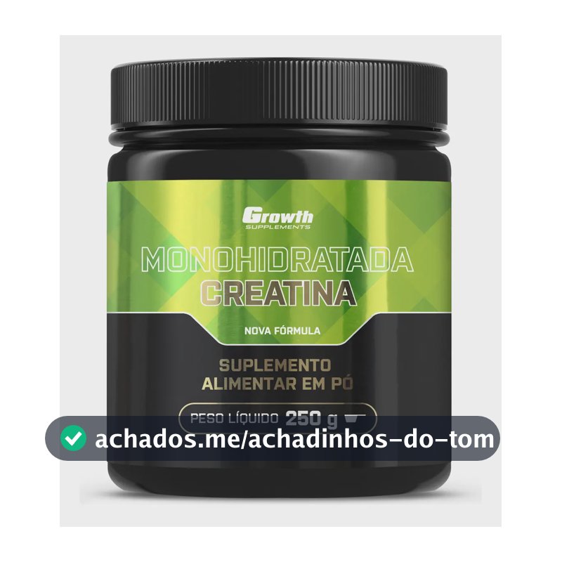 Creatina Growth Supplements Monohidratada em pó Sem sabor x 250g