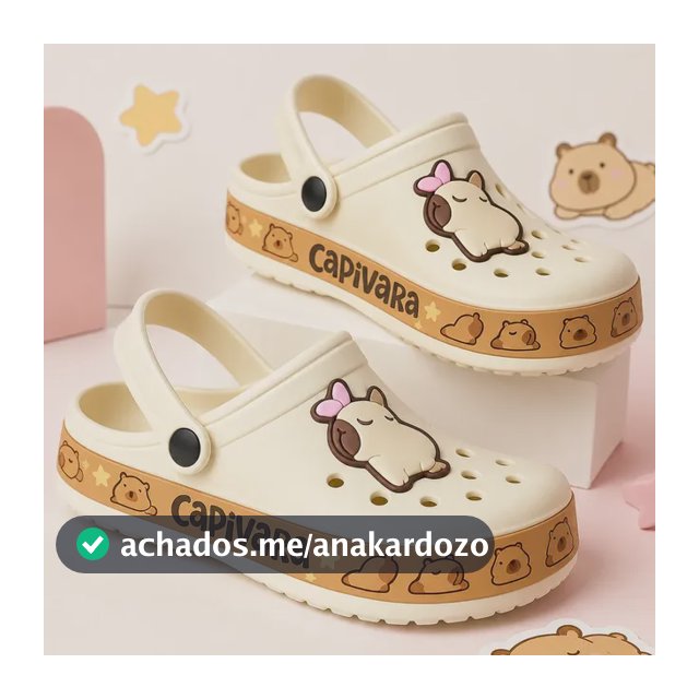 Babuche Adulto Capivara Antiderrapante Confort Chinelo Nuvem