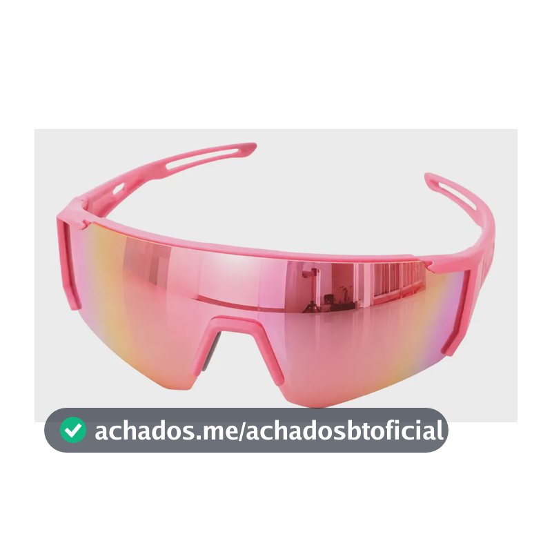 Óculos Esportivo De Sol Feminino Masculino Corrida Espelhado Rosa