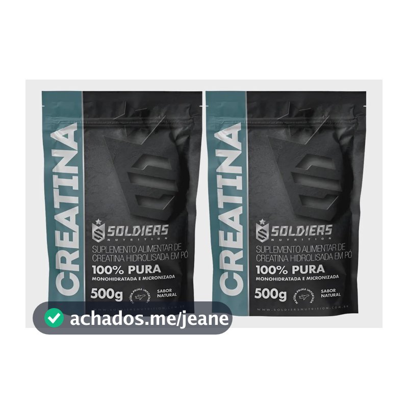 Creatina Monohidratada 500g - 100% Pura - (2 Uni) 100% Puro