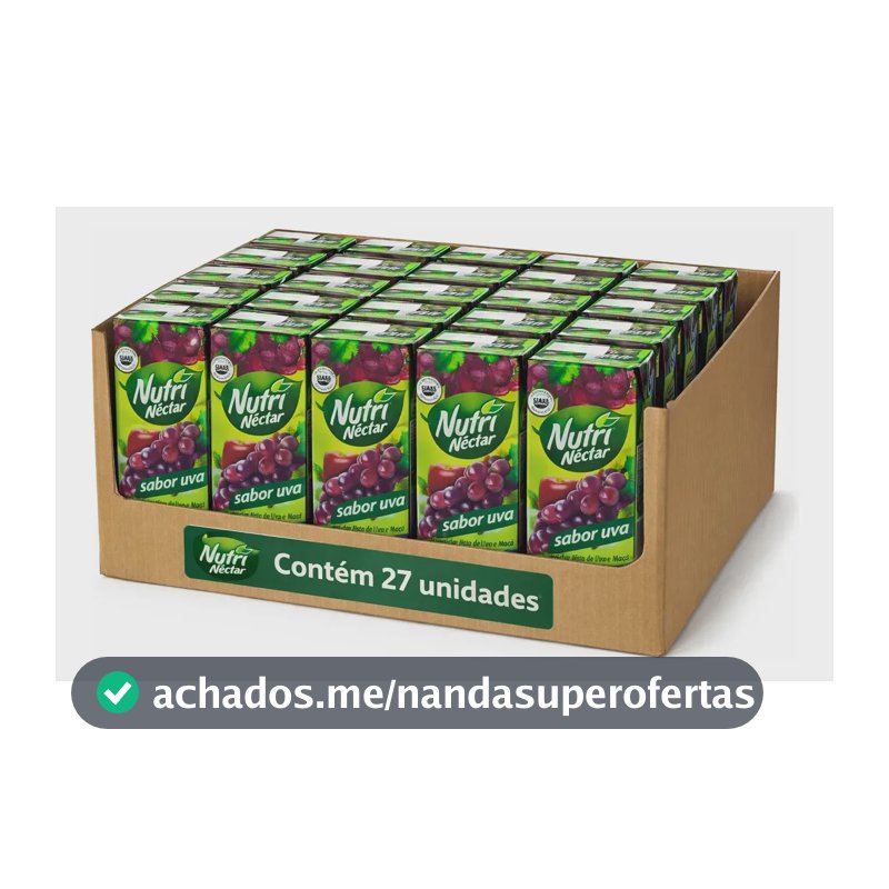 Suco De Uva Nutrinéctar 200ml Pack 27 Caixinhas