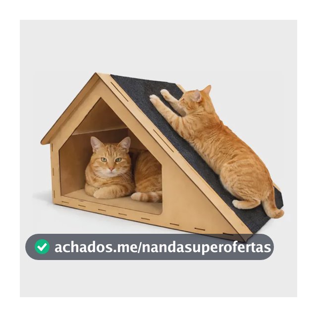 Casa Gato Rampa Arranhador Anti Estresse Casinha Toca Pet Madeira Mdf