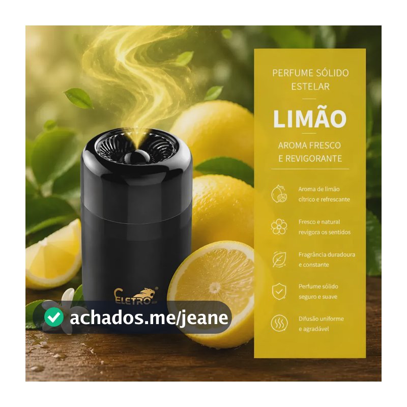 Eletromex Perfume Para Casa Banheiro Carro Gel Um Aroma Leve, Doce E Encantador Aroma Fresco De Frutas E Ervas Limão Aromáticas