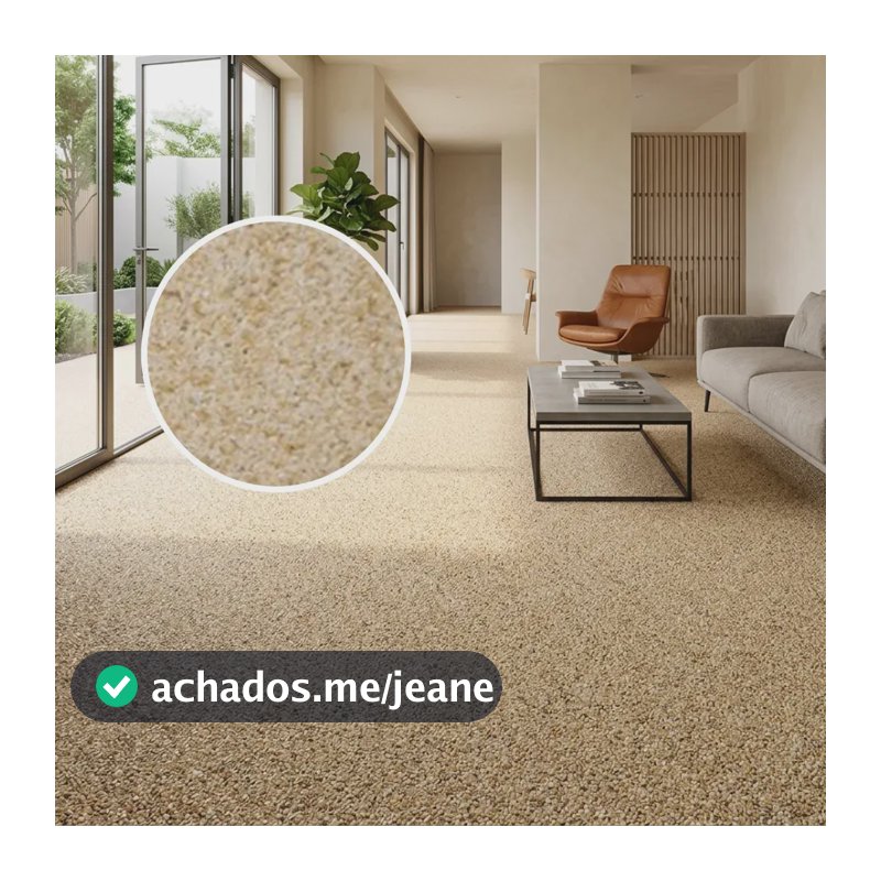 Piso Fulget Pedras Naturais 20kg Área Externa Palha Brilhante