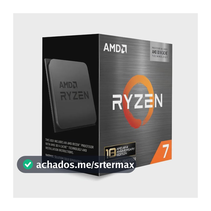 Processador Amd Ryzen 7 5800x3d, 4.5ghz Turbo,cache 96mb Am4