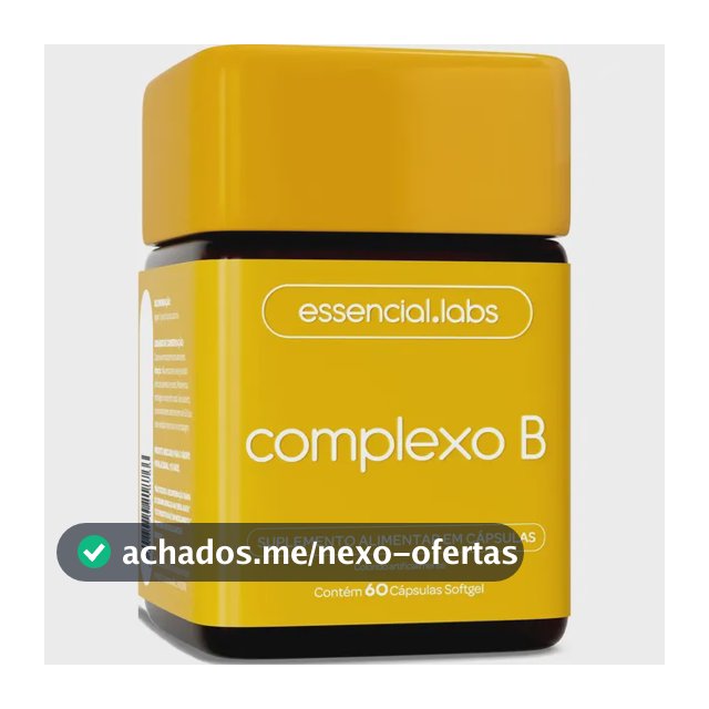 COMPLEXO B - 60 Cápsulas Softgel - Fórmula com Máxima Concentração e Biodisponibilidade