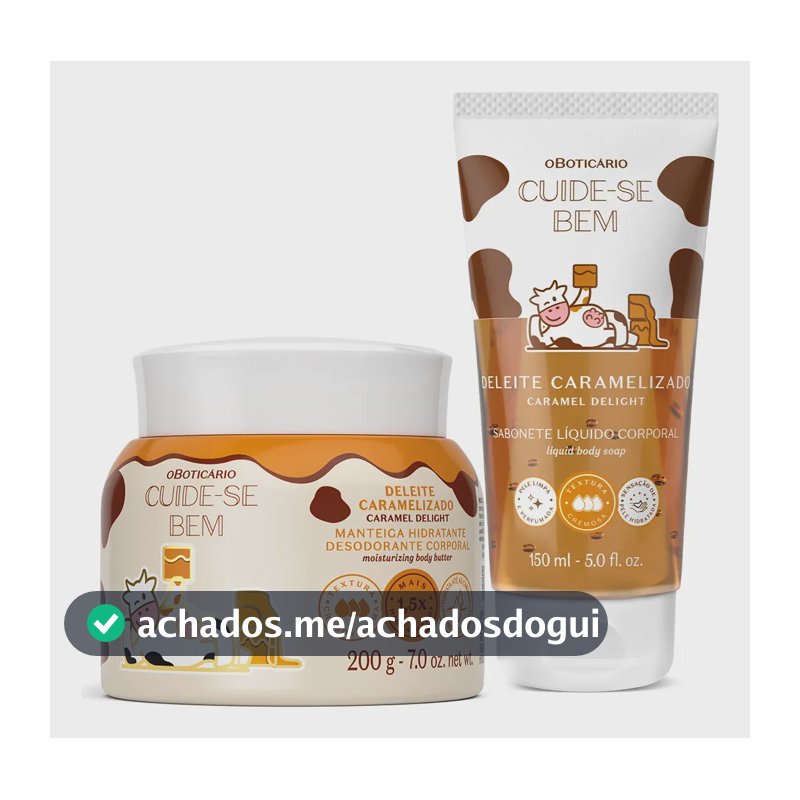 Combo Cuide-se Bem Deleite Caramelizado: Manteiga Corporal 2