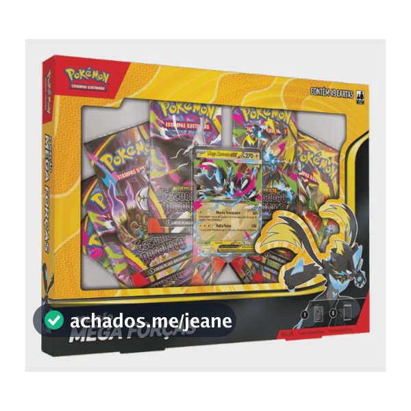 Box Pokémon Coleção Mega Forças Mega Zeraora Ex Mega Forças - Zeraora Português