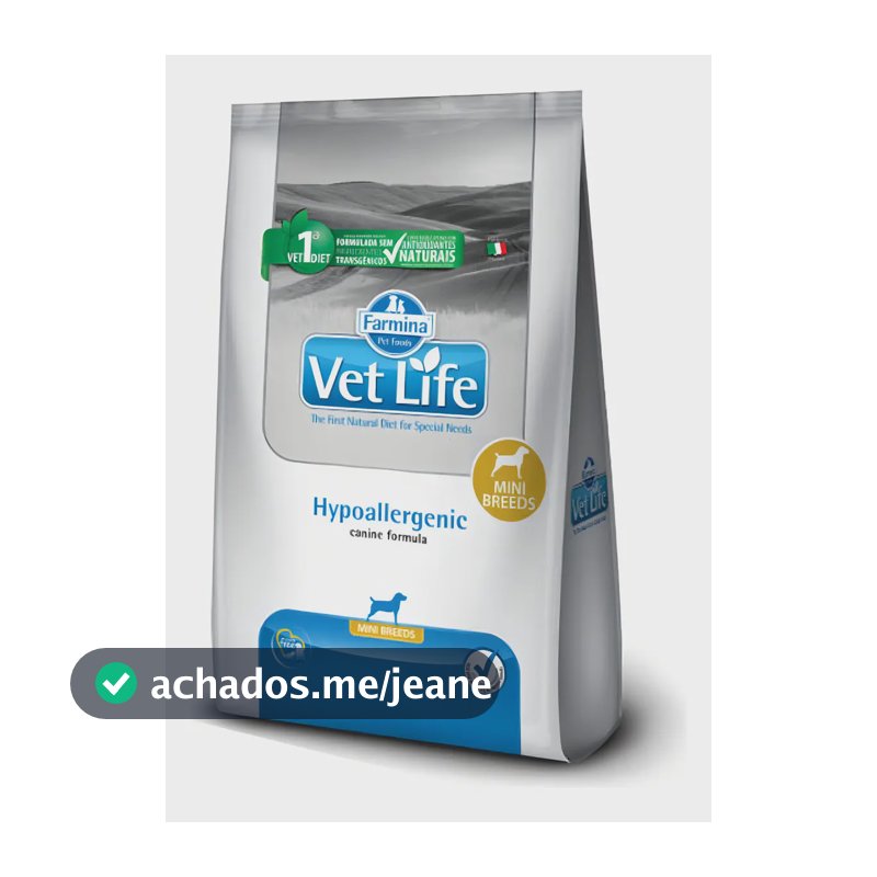 Ração Farmina Vet Life Hypoallergenic Raças Pequenas 2kg
