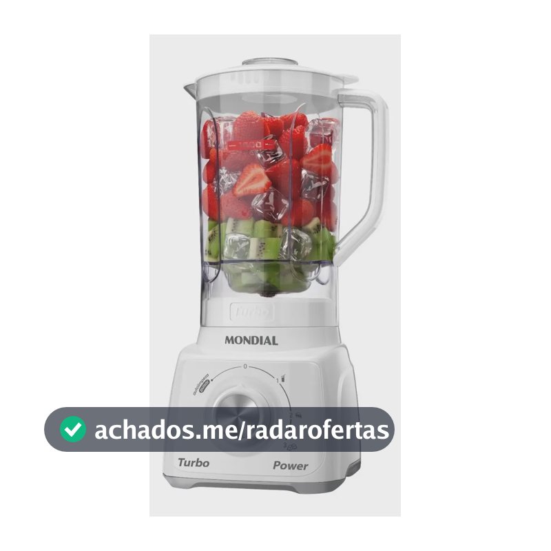 Liquidificador Turbo Power Mondial 550W L-99 WG