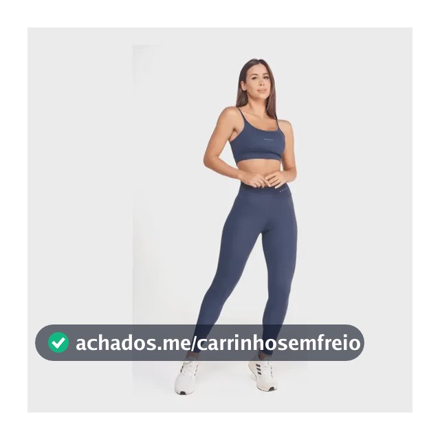 Conjunto Fitness Feminino Academia Top E Calça Poliamida