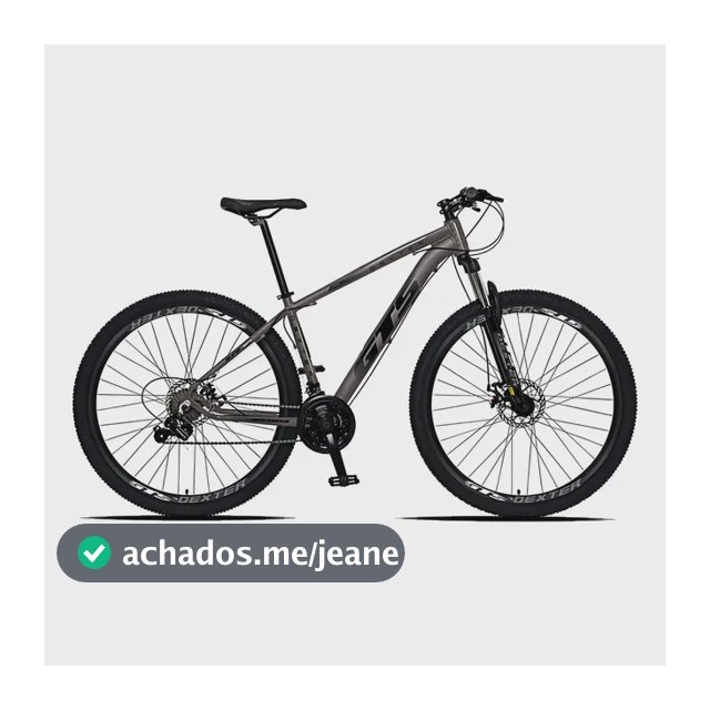 Bicicleta Aro 29 Gts Dexter 24 Marchas Freio A Disco Cor Grafite Com Preto Tamanho Do Quadro 19