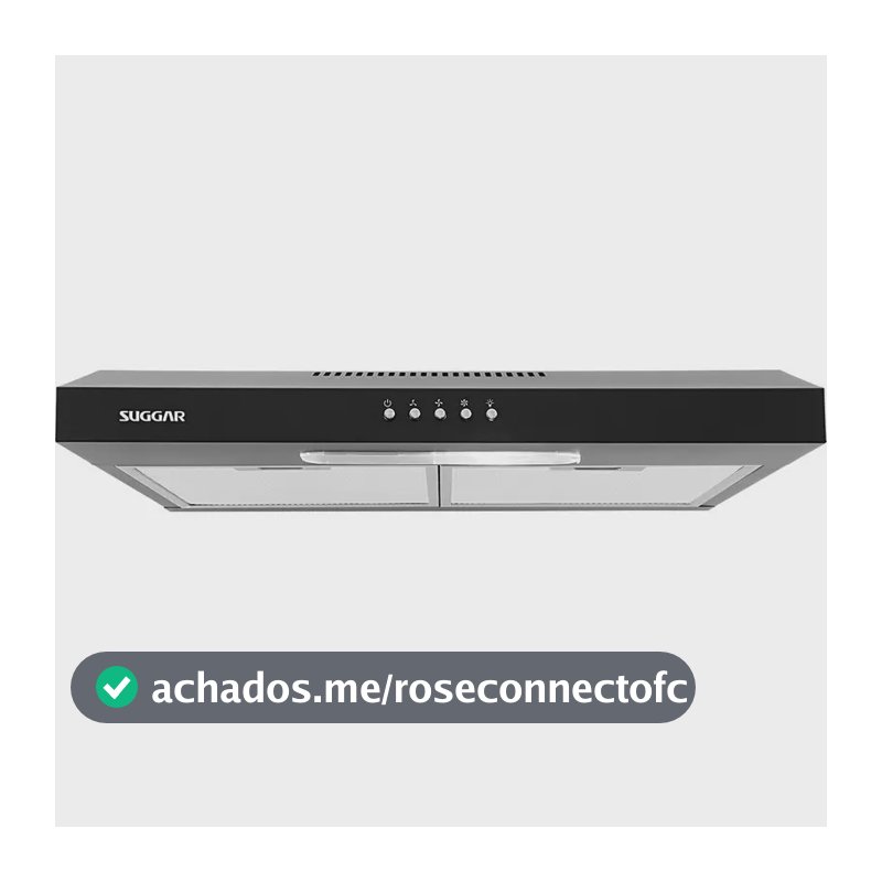 Depurador Slim 60cm Preto Dps161pt Suggar