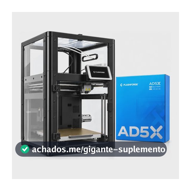 Impressora 3d Flashforge Ad5x Multicolorida + Kit Fechamento 127/220v Preto