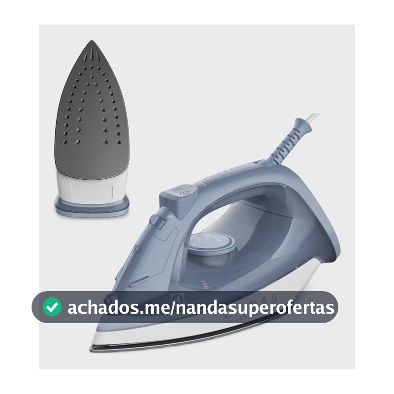 Ferro de Passar Seco e Vapor Electrolux Efficient Base antiaderente Vapor Vertical Extra 1200W de Potência Cabo 1,35m ESI10