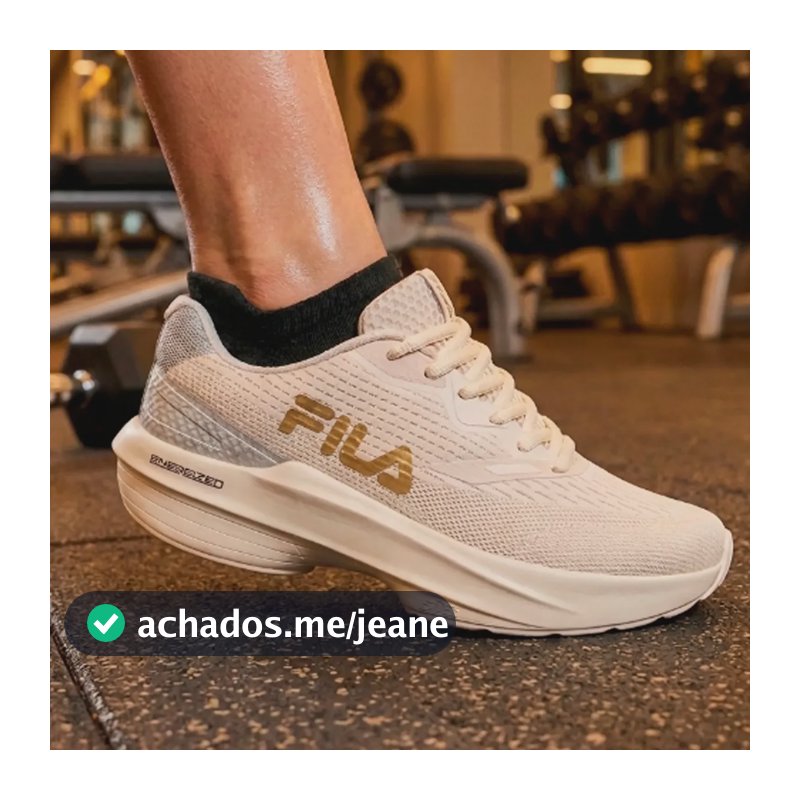 Tenis Feminino Fila Impulser Para Treinos E Academia Bege/ouro 37 Br
