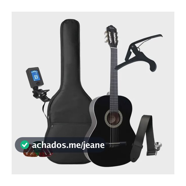 Kit Violão Iniciante Giannini Acústico N14 Nylon Completo