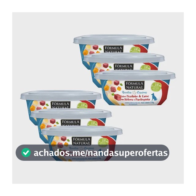 Formula Natural Receitas Caseiras Carne 270g Cães 6 Unidades