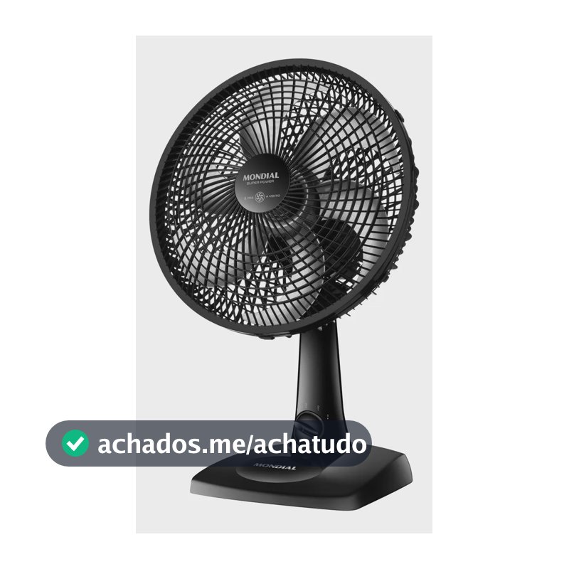 Ventilador de Mesa 30cm Super Power Mondial 60W VSP-30-B