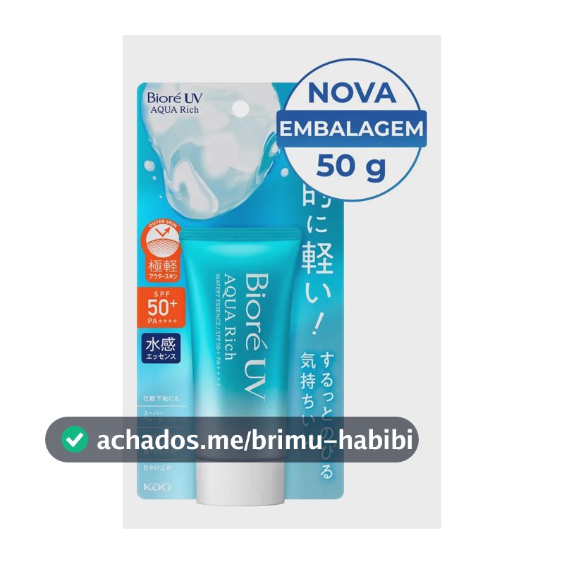 Bioré Protetor Solar Aqua Rich Watery Essence Fps 50 50 g