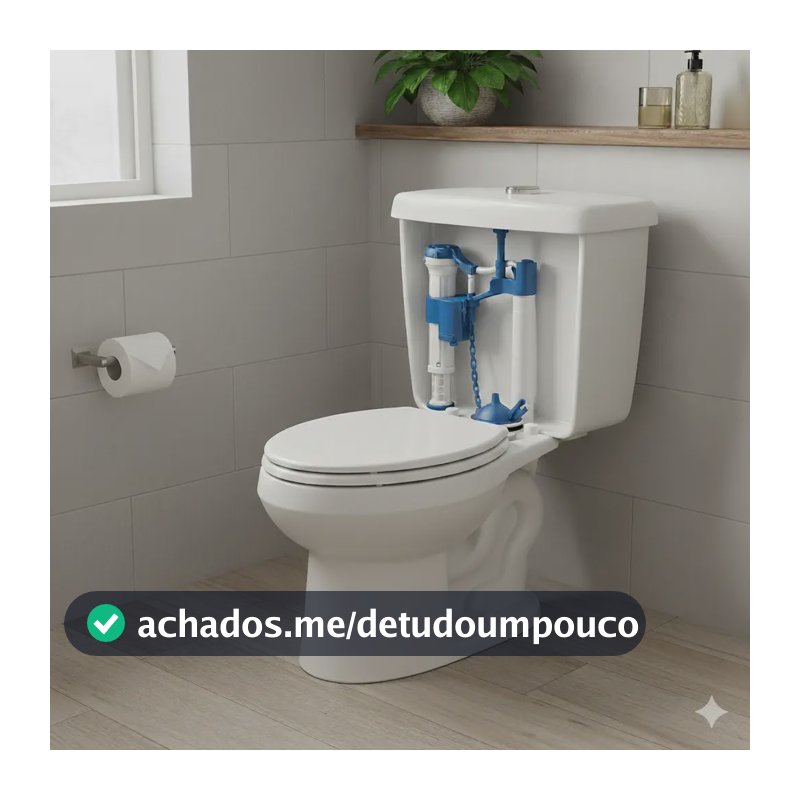 Kit Completo Caixa Acoplada Reparo Universal Dami Instalação Fácil, Compatível Com Diversas Marcas, Extra Forte E Durável