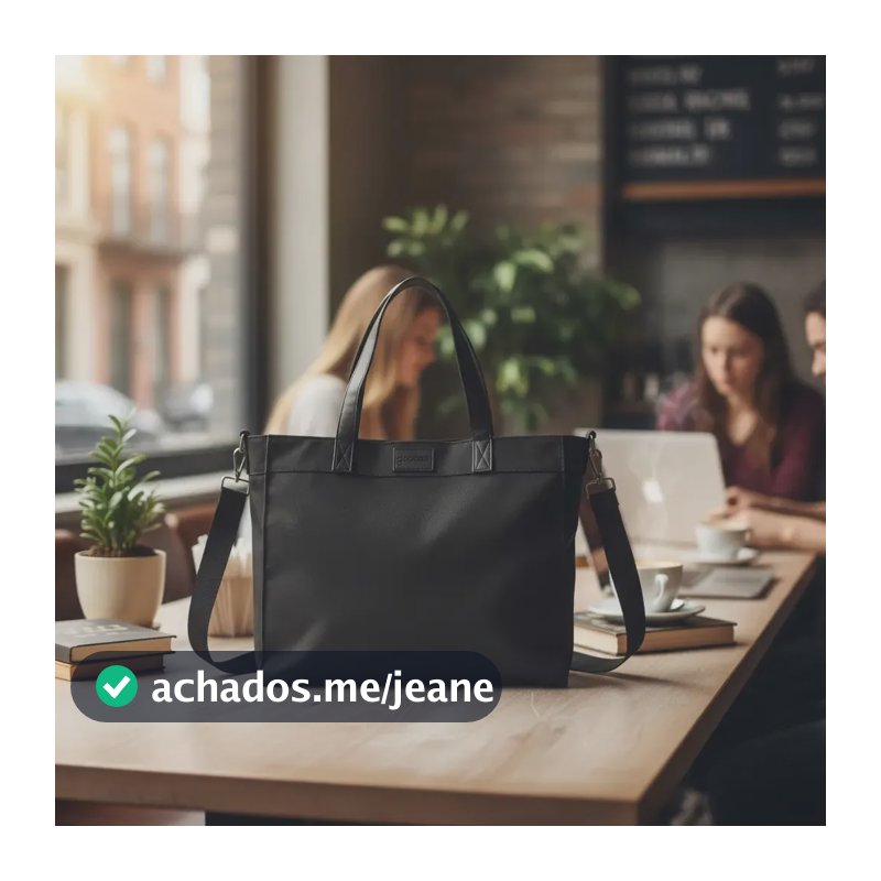 Bolsa Tote Gocase Daily Feminina Cor Preto Desenho do tecido Lisa
