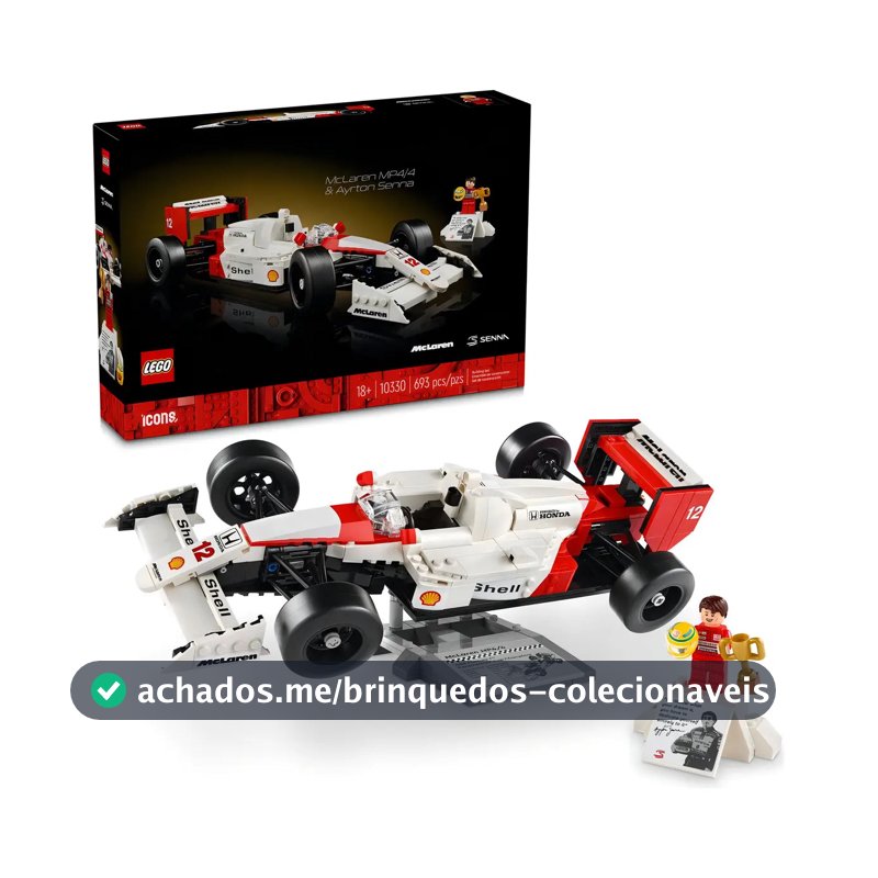 Lego Icons Tributo Ayrton Senna Mclaren Mp4/4 - 693 Pç 10330