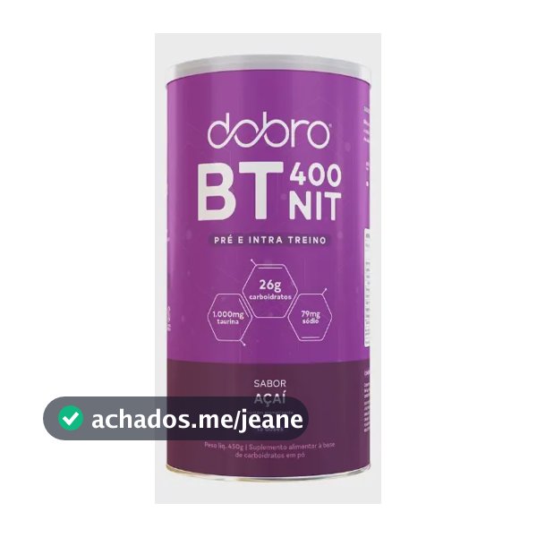 Suplemento em pó Dobro Sport Protein Carboidrato,Nitrato sabor Açaí x 450g