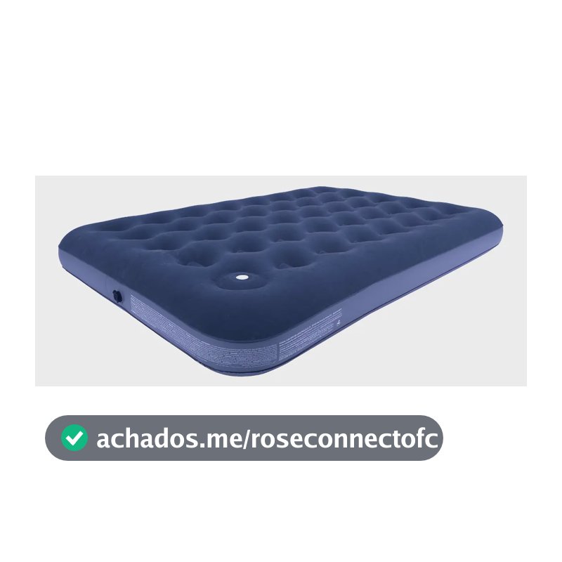 Colchão Inflável Casal Acampamento Inflador Acoplado O2flow