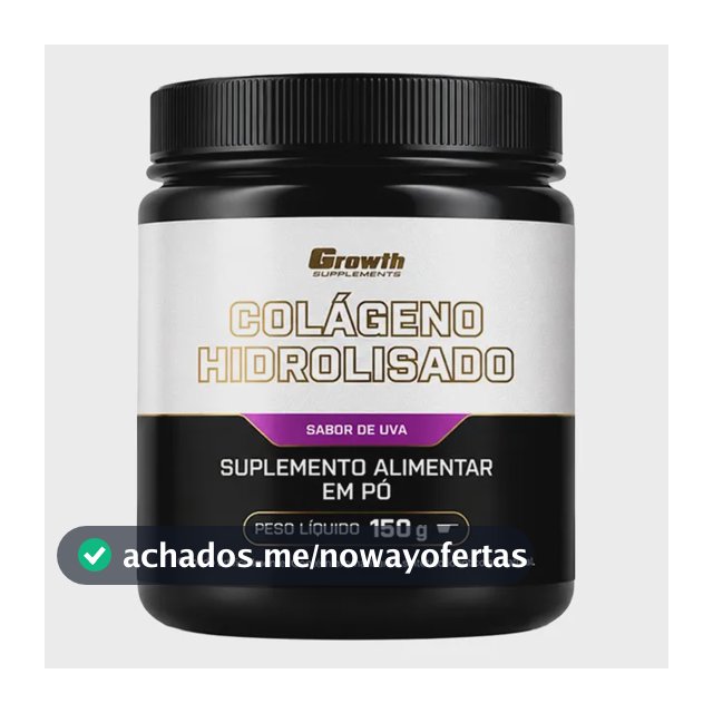 Colágeno Hidrolisado 150g Growth Supplements Uva