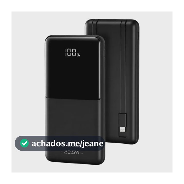 Carregador Portátil 10000mah Turbo 22.5w Powerbank Universal