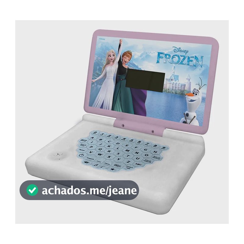 Laptop Minigame Notebook Infantil Bilíngue Frozen Colorido