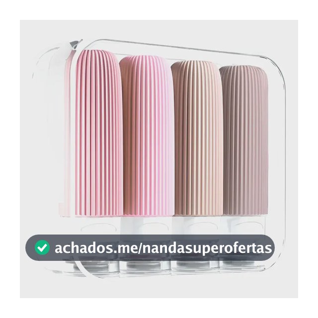 Kit Viagem Frasco Pote Silicone Shampoo Creme 4un 90ml Tsa