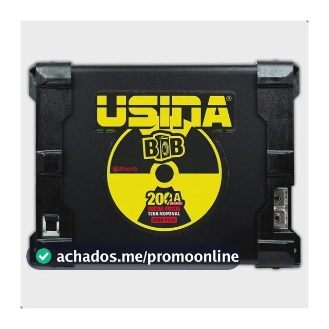 Fonte Carregador Usina Bob 200 Amperes Bivolt Dynamic Cor Preto