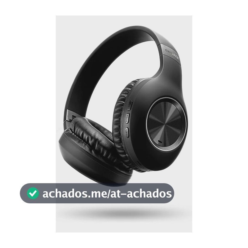 Fone de Ouvido Headphone AIWA HP-02-B Bluetooth ANC Alta Definição