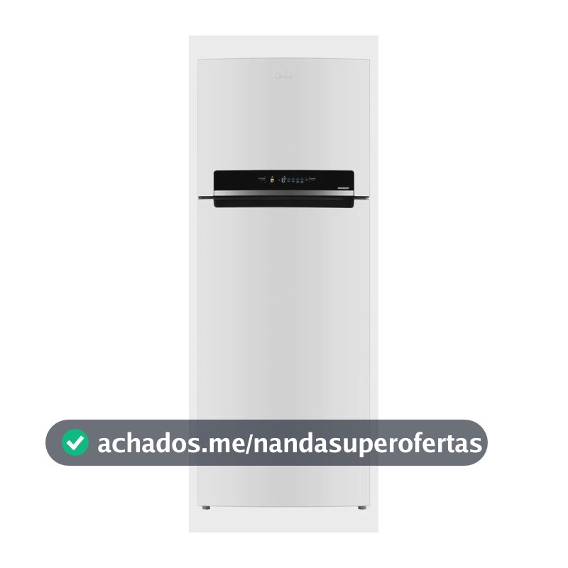 Geladeira Midea Frost Free Duplex 491L Inverter com Wi-Fi, Branca