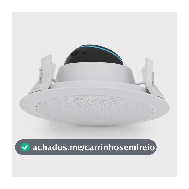 Arandela Suporte Embutir Teto Linha Lux Alexa Echo Dot 4 E 5 Cor Branco