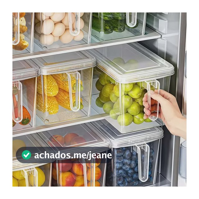 M1-1930 Organizador De Geladeira Com Alça Para Alimentos